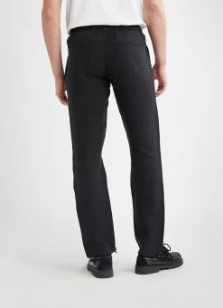 Linen Everyday Trousers | Black 9 Linen Everyday Trousers | Black -Urban Wear Shop PERCIVAL MENSWEAR LINEN EVERYDAY TROUSER BLACK4