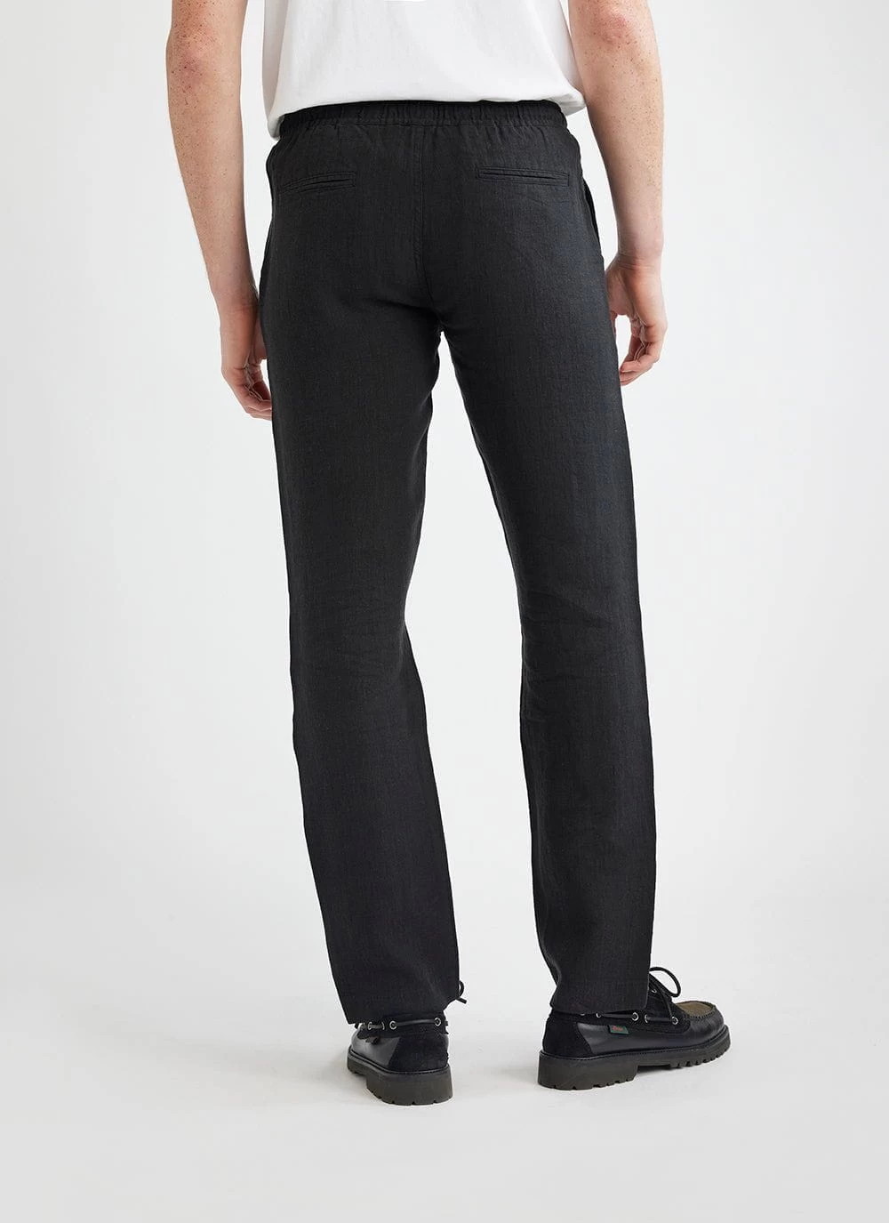 Linen Everyday Trousers | Black 6 Linen Everyday Trousers | Black - Image 4