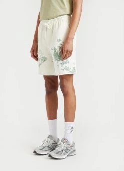 Willow Linen Shorts | Green -Urban Wear Shop PERCIVAL MENSWEAR LINEN SHORTS GREEN WILLOW2