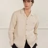 Long Sleeve Cuban Linen Shirt | Stone 1 Long Sleeve Cuban Linen Shirt | Stone -Urban Wear Shop PERCIVAL MENSWEAR LONGSLEEVE CUBAN NATURAL1