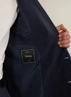 Tailored Double Breasted Blazer | Linen | Navy 14 Tailored Double Breasted Blazer | Linen | Navy -Urban Wear Shop PERCIVAL MENSWEAR NAVY DOUBLE BREASTED BLAZER5