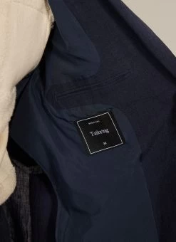 Tailored Linen Blazer | Navy -Urban Wear Shop PERCIVAL MENSWEAR NAVY LINEN BLAZER4