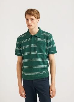 Negroni Polo Shirt | Knitted Cotton | Forest