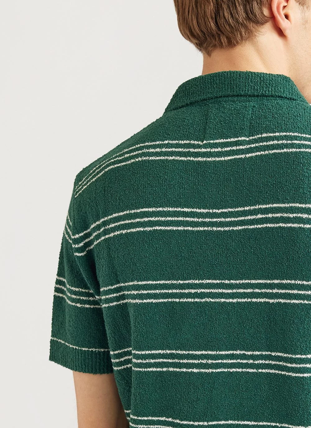 Negroni Polo Shirt | Knitted Cotton | Forest 10 Negroni Polo Shirt | Knitted Cotton | Forest - Image 8