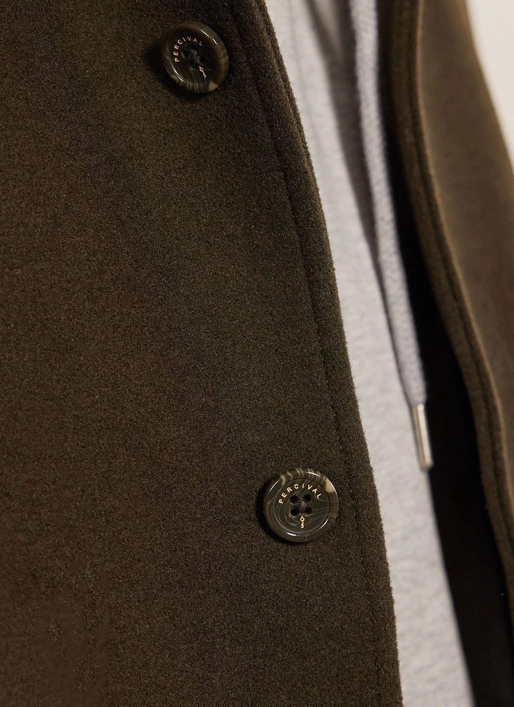 Pea Coat | Melton Wool | Olive 6 Pea Coat | Melton Wool | Olive - Image 4
