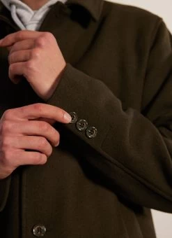 Pea Coat | Melton Wool | Olive 10 Pea Coat | Melton Wool | Olive -Urban Wear Shop PERCIVAL MENSWEAR PEA COAT OLIVE7