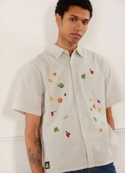 Tuck Shop Tapestry Clerk Shirt | Cotton | Ecru 16 Tuck Shop Tapestry Clerk Shirt | Cotton | Ecru -Urban Wear Shop PERCIVAL MENSWEAR PICK MIX CLERK SHIRT 11