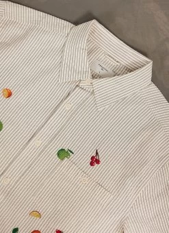 Tuck Shop Tapestry Clerk Shirt | Cotton | Ecru 17 Tuck Shop Tapestry Clerk Shirt | Cotton | Ecru -Urban Wear Shop PERCIVAL MENSWEAR PICK MIX CLERK SHIRT 15