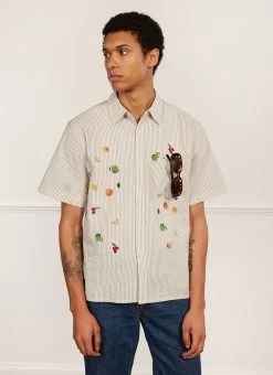 Tuck Shop Tapestry Clerk Shirt | Cotton | Ecru