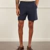 Pleated Linen Shorts | Navy 1 Pleated Linen Shorts | Navy -Urban Wear Shop PERCIVAL MENSWEAR PLEATED NAVY SHORTS1