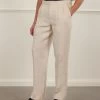 Pleated Tailored Trousers | Linen | Stone 1 Pleated Tailored Trousers | Linen | Stone -Urban Wear Shop PERCIVAL MENSWEAR PLEATED TROUSER NATURAL4
