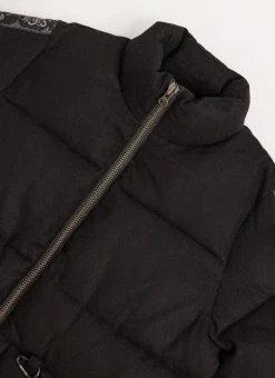 Puffer Jacket | Wool Melton | Black -Urban Wear Shop PERCIVAL MENSWEAR PUFFER JACKET BLACK19