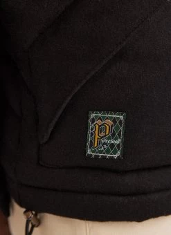 Puffer Jacket | Wool Melton | Black -Urban Wear Shop PERCIVAL MENSWEAR PUFFER JACKET BLACK9