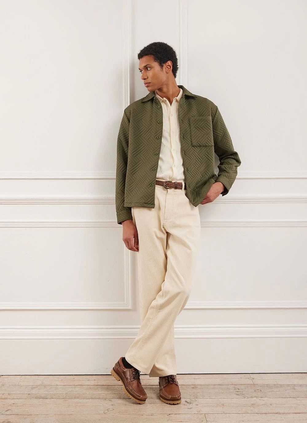 Quilted Classic Shirt | Khaki 10 Quilted Classic Shirt | Khaki - Image 8