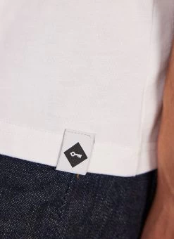 Reading Chair Auxiliary T Shirt | Embroidered Organic Cotton | White -Urban Wear Shop PERCIVAL MENSWEAR READING CHAIR 1