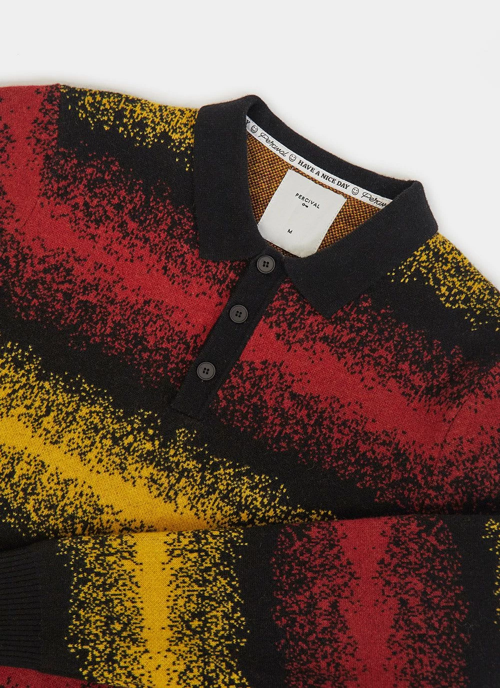 Neutrino Gradient Rugby Knit | Merino Wool | Sunset 5 Neutrino Gradient Rugby Knit | Merino Wool | Sunset - Image 3