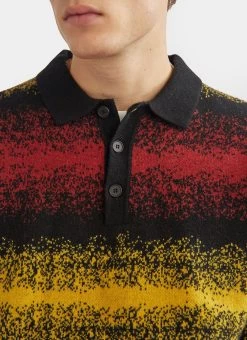 Neutrino Gradient Rugby Knit | Merino Wool | Sunset 13 Neutrino Gradient Rugby Knit | Merino Wool | Sunset -Urban Wear Shop PERCIVAL MENSWEAR RUGBY KNIT YELLOW 3