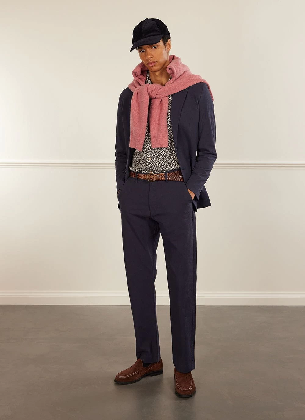 Tailored Seersucker Blazer | Navy 7 Tailored Seersucker Blazer | Navy - Image 5