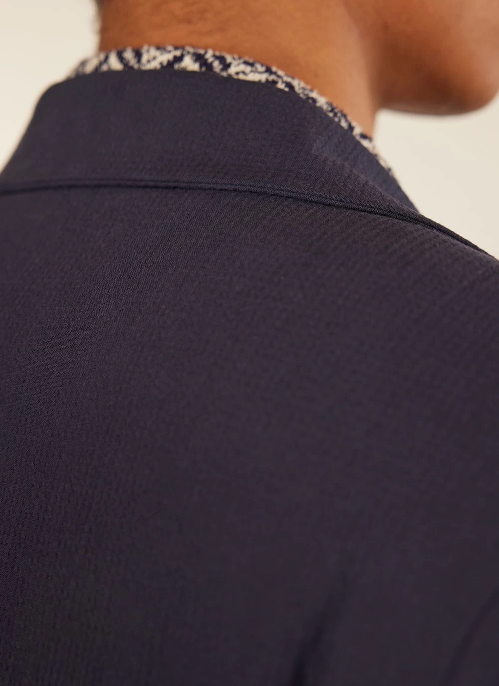 Tailored Seersucker Blazer | Navy 10 Tailored Seersucker Blazer | Navy - Image 8