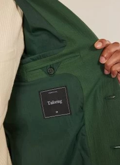 Tailored Seersucker Blazer | Forest -Urban Wear Shop PERCIVAL MENSWEAR SEERSUCKER FOREST4