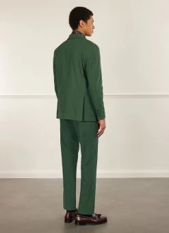 Tailored Seersucker Blazer | Forest -Urban Wear Shop PERCIVAL MENSWEAR SEERSUCKER FOREST7