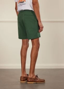 Shorts | Seersucker | Forest -Urban Wear Shop PERCIVAL MENSWEAR SEERSUCKER SHORTS FOREST3