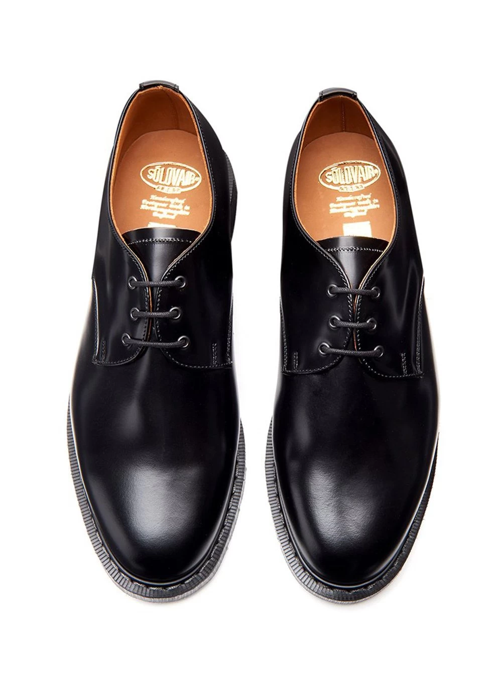 Solovair | Hi-Shine Gibson Shoe | Black 4 Solovair | Hi-Shine Gibson Shoe | Black - Image 2