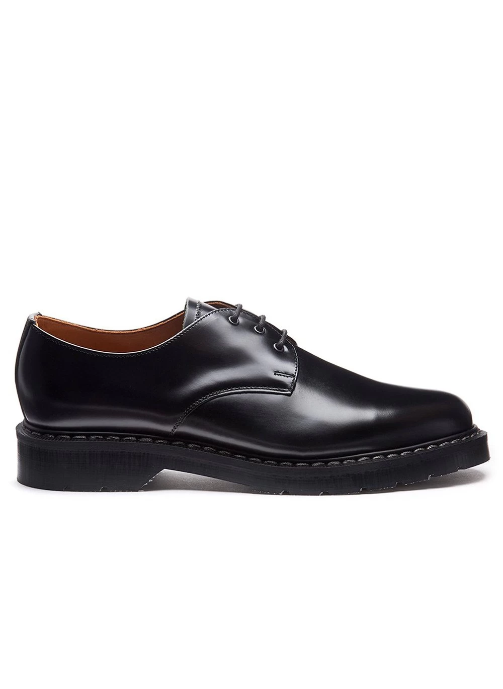 Solovair | Hi-Shine Gibson Shoe | Black 6 Solovair | Hi-Shine Gibson Shoe | Black - Image 4