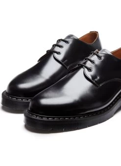 Solovair | Hi-Shine Gibson Shoe | Black 13 Solovair | Hi-Shine Gibson Shoe | Black -Urban Wear Shop PERCIVAL MENSWEAR SOLOVAIR GIBSON DERBY BLACK HI SHINE LEATHER 4