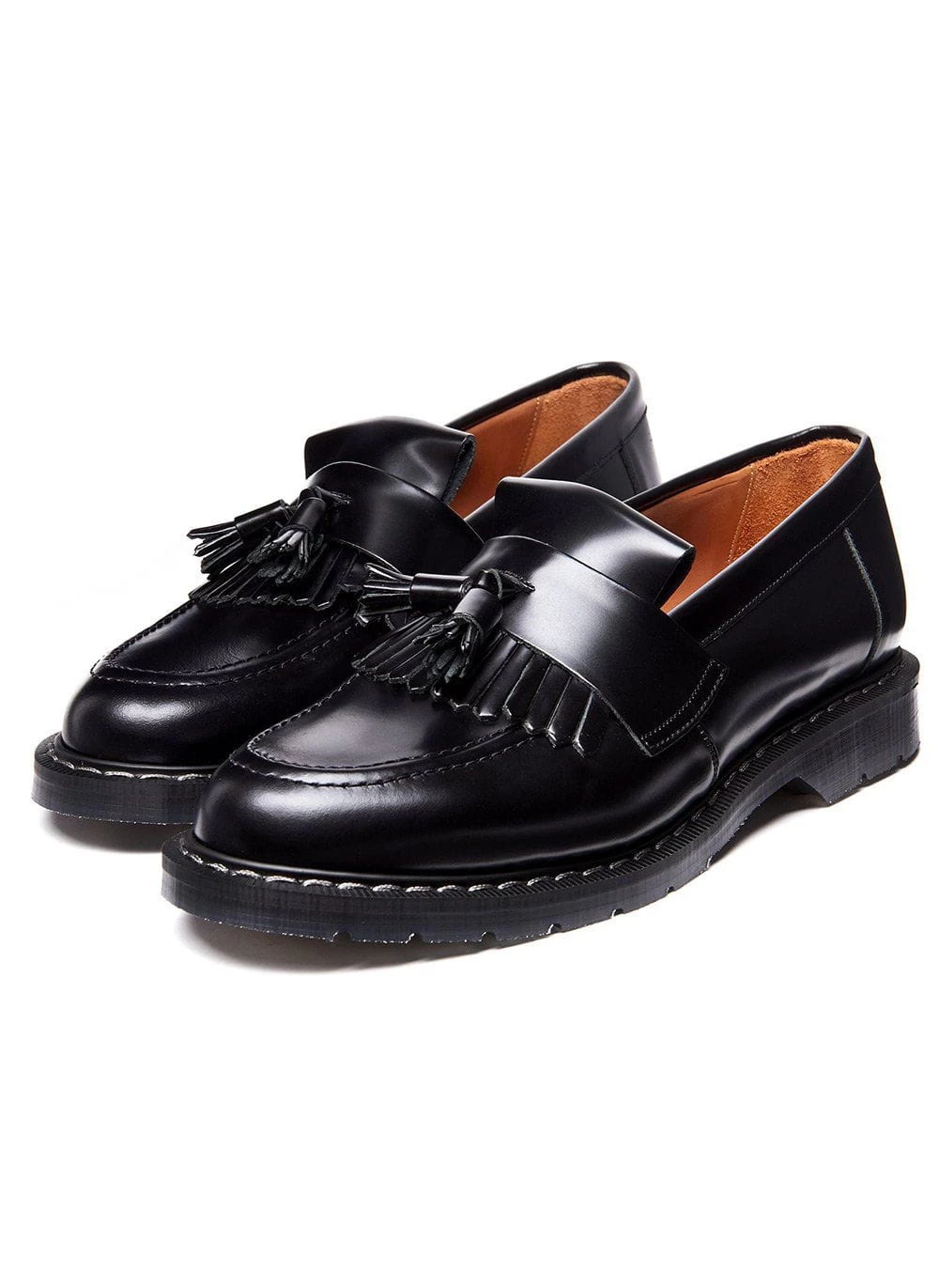 Solovair | Hi-Shine Tassle Loafer | Black 6 Solovair | Hi-Shine Tassle Loafer | Black - Image 4