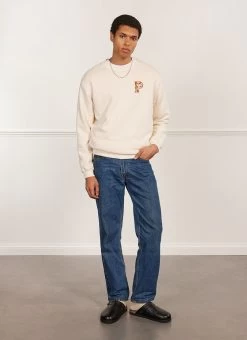 Sour Fruits Sweatshirt | Cotton | Ecru 13 Sour Fruits Sweatshirt | Cotton | Ecru -Urban Wear Shop PERCIVAL MENSWEAR SOUR FRUITS SWEAT ECRU1