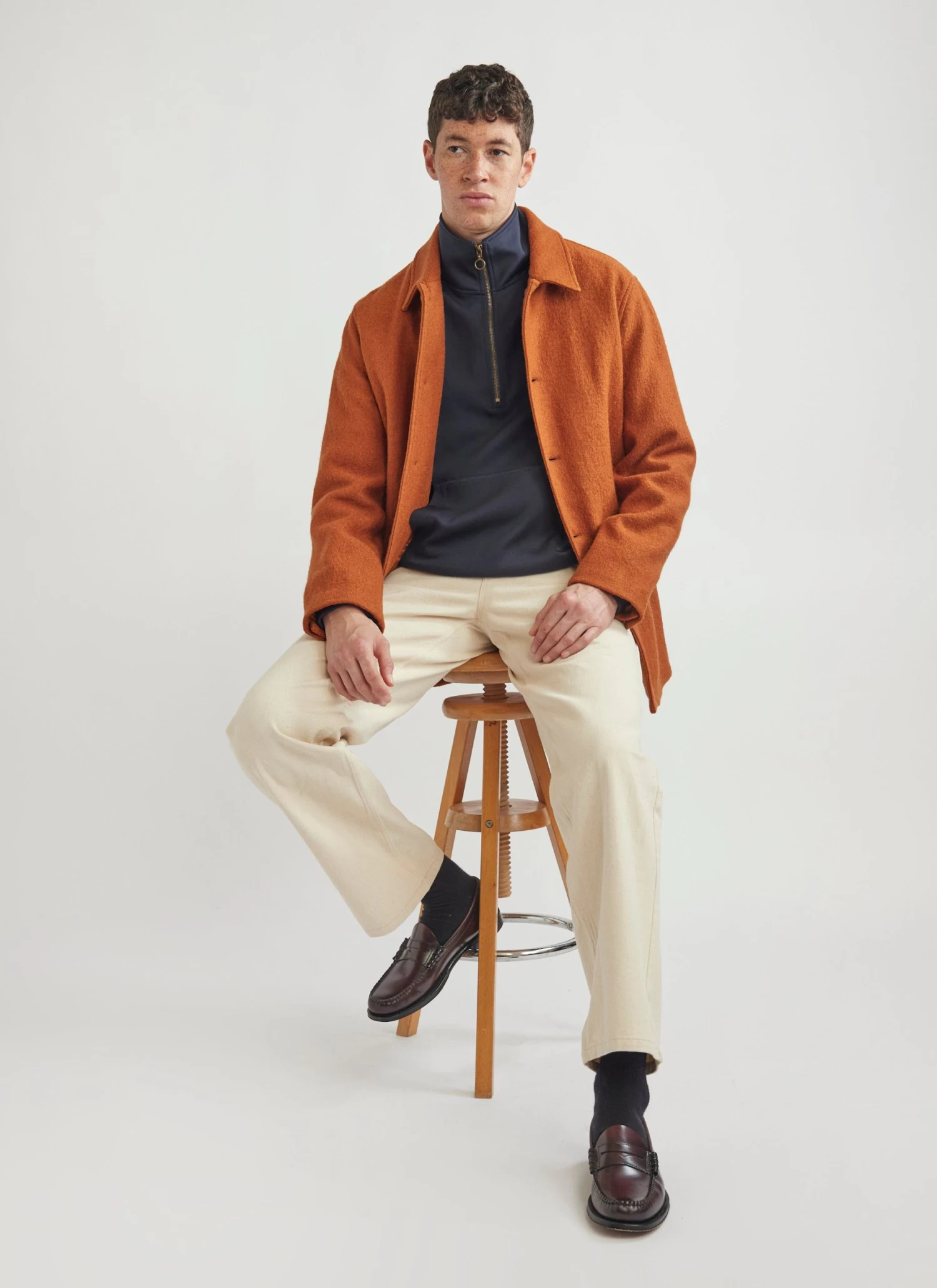 5 Pocket Twill Trouser | Ecru 9 5 Pocket Twill Trouser | Ecru - Image 7