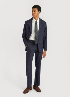 Check Tailored Trousers | Navy 11 Check Tailored Trousers | Navy -Urban Wear Shop PERCIVAL MENSWEAR SUITING CHECK TAILORED BLAZER NAVY10 74bceab3 7257 40f4 b4ee 255492dd437d