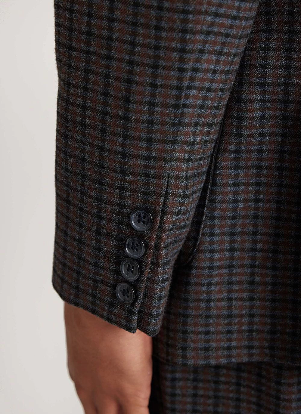 Mini Check Tailored Blazer | Grey 11 Mini Check Tailored Blazer | Grey - Image 9