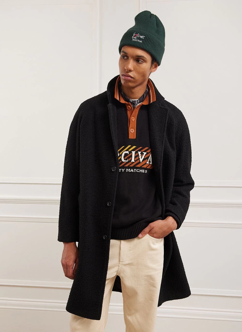 Trench Coat | Casentino Wool | Black 5 Trench Coat | Casentino Wool | Black - Image 3