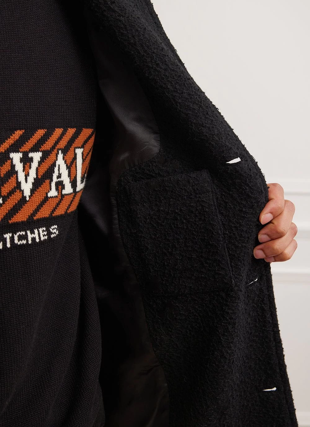 Trench Coat | Casentino Wool | Black 8 Trench Coat | Casentino Wool | Black - Image 6