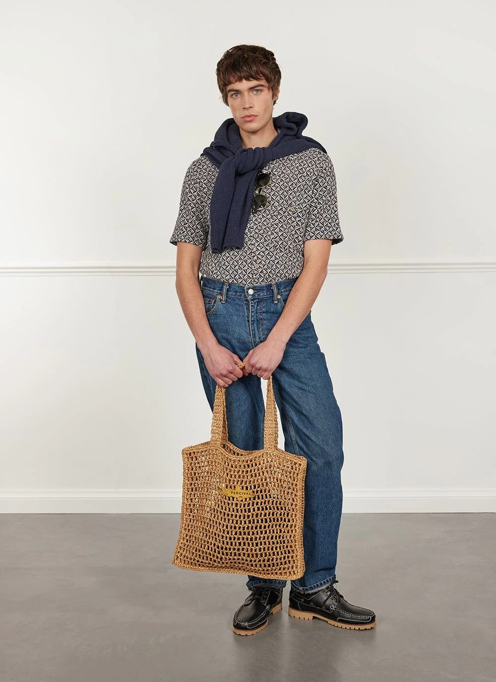 Viscount Cuban Shirt | Viscose | Ecru Multi 5 Viscount Cuban Shirt | Viscose | Ecru Multi - Image 3