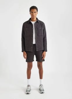 Waffle Shorts | Textured Cotton | Ink 11 Waffle Shorts | Textured Cotton | Ink -Urban Wear Shop PERCIVAL MENSWEAR WAFFLE SHORTS INK4