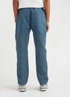 Waffle Everyday Trousers | Textured Cotton | Aqua 14 Waffle Everyday Trousers | Textured Cotton | Aqua -Urban Wear Shop PERCIVAL MENSWEAR WAFFLE TRACKPANTS AQUA3