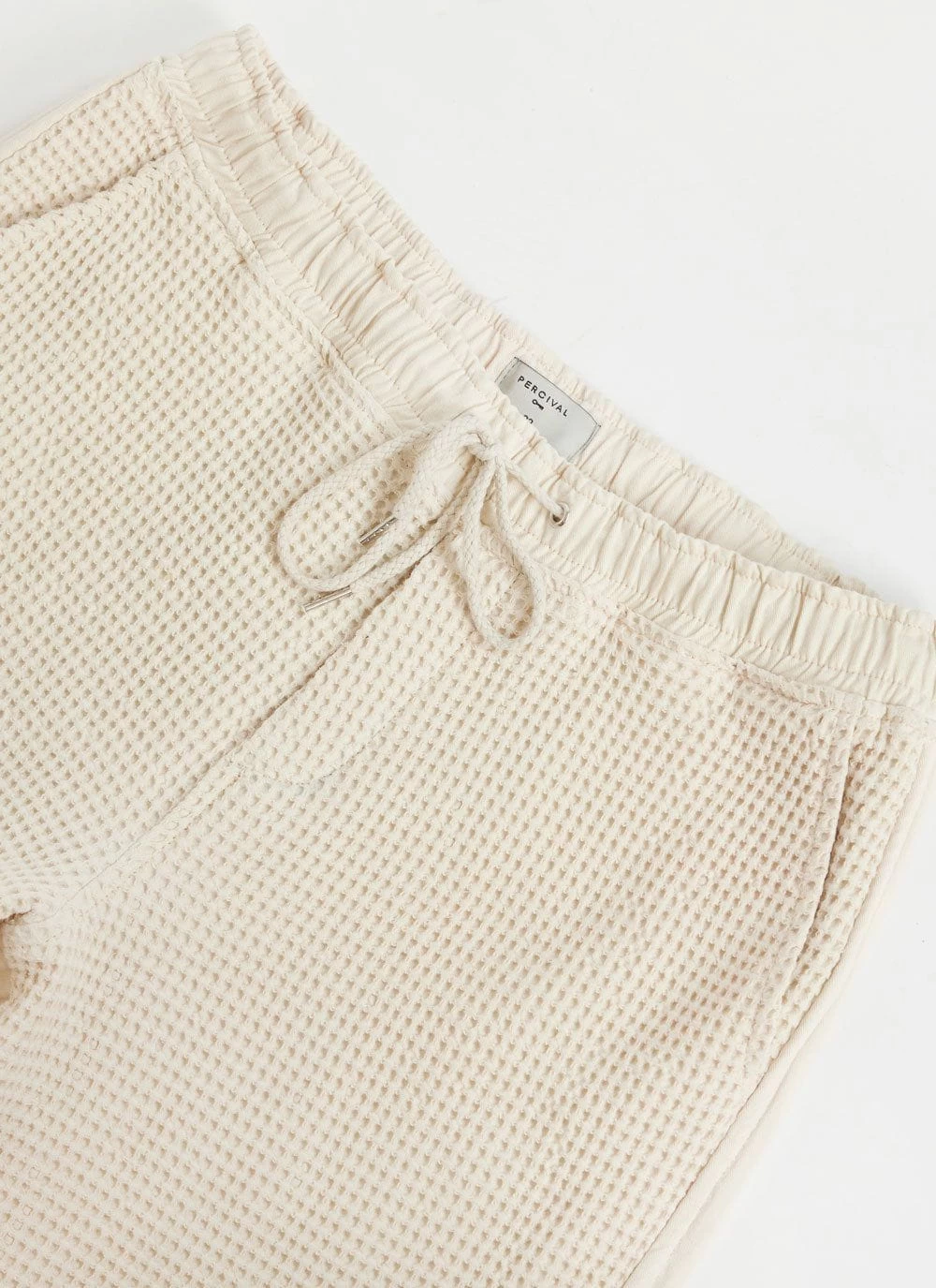 Waffle Everyday Trousers | Textured Cotton | Ecru 8 Waffle Everyday Trousers | Textured Cotton | Ecru - Image 6