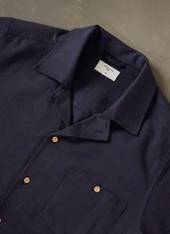 Cuban Shirt | Seersucker | Navy 11 Cuban Shirt | Seersucker | Navy -Urban Wear Shop PERCIVAL MENSWEAR da3982ce d39c 483a 9ea2 e88d9259f5b0