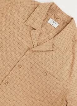 Seersucker Cuban Shirt | Tan -Urban Wear Shop PERCIVAL MENSWEAR f82fb528 e835 4c51 9c5a 928a9ceb83c9