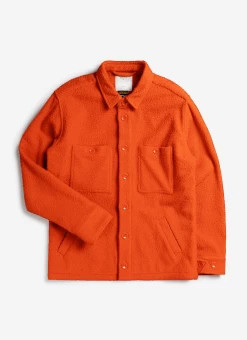 Blanket Overshirt | Casentino Wool | Orange 14 Blanket Overshirt | Casentino Wool | Orange -Urban Wear Shop Percival10 100934 2 Edit