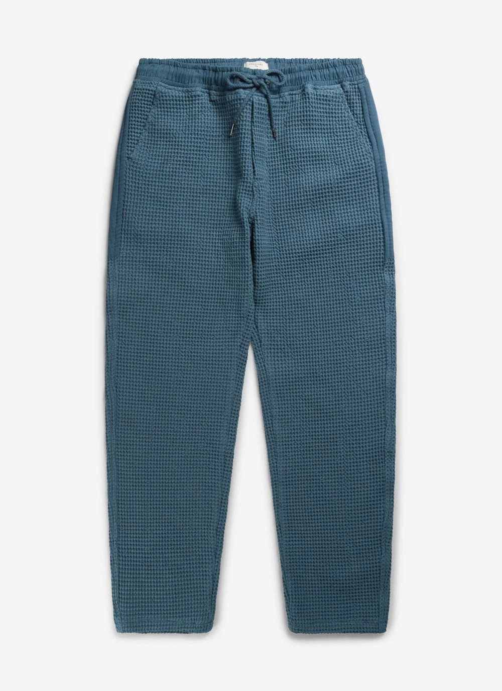Waffle Everyday Trousers | Textured Cotton | Aqua 4 Waffle Everyday Trousers | Textured Cotton | Aqua - Image 2
