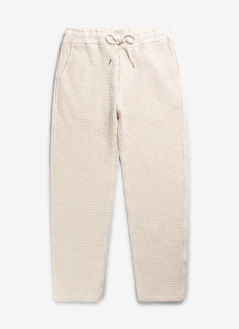 Waffle Everyday Trousers | Textured Cotton | Ecru 4 Waffle Everyday Trousers | Textured Cotton | Ecru - Image 2