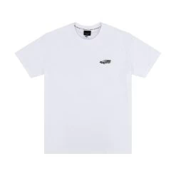 Clamped DeLorean T Shirt | Embroidered Organic Cotton | White -Urban Wear Shop Percival21stFeb2022 5
