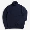 Auxiliary Roll Neck Jumper | Alpaca Wool | Navy 1 Auxiliary Roll Neck Jumper | Alpaca Wool | Navy -Urban Wear Shop Percival6th5816 Edit