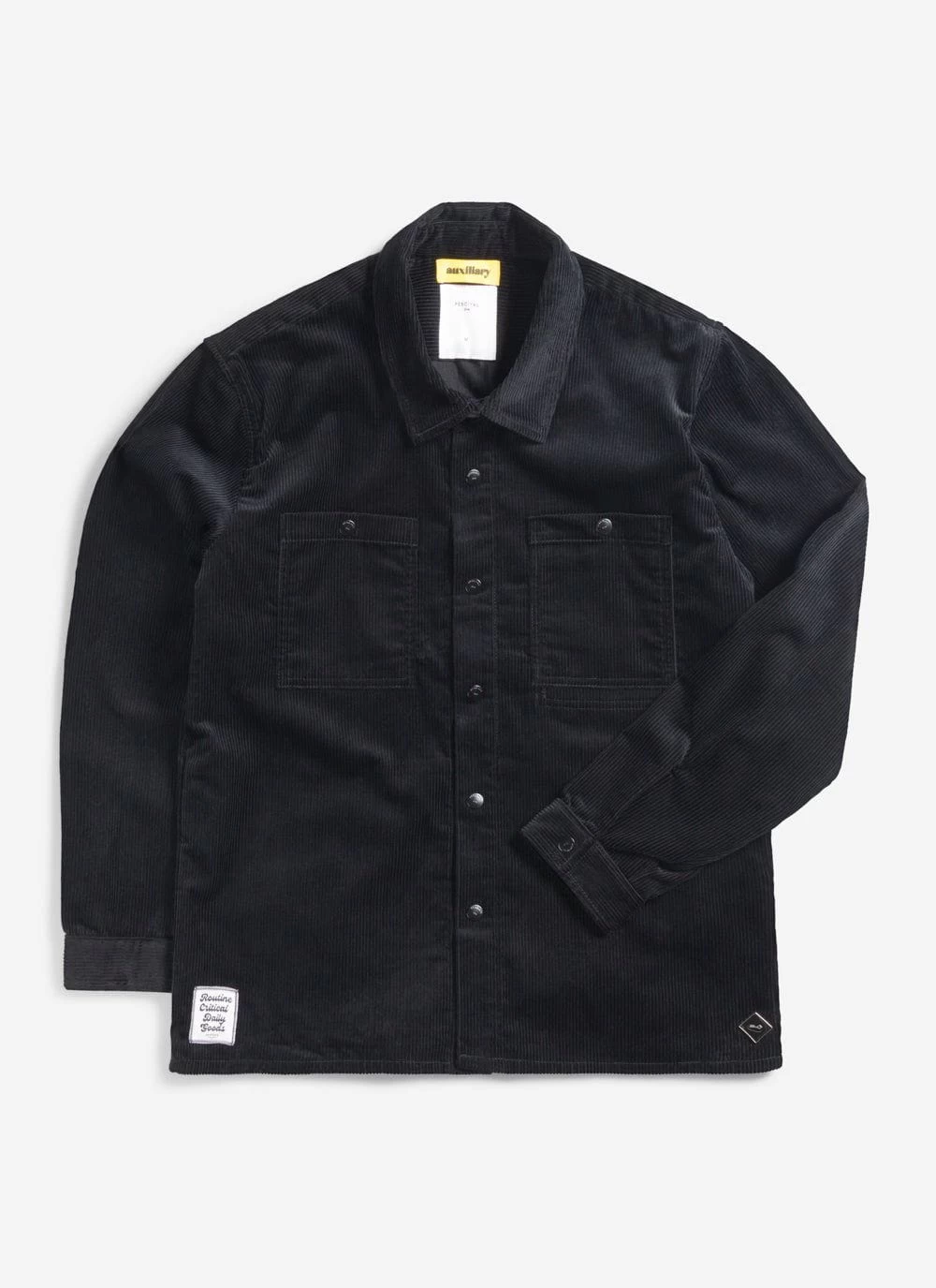 Draftsman Auxiliary Overshirt | Cord | Black 10 Draftsman Auxiliary Overshirt | Cord | Black - Image 8