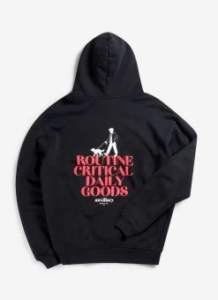 Bark And Stroll Auxiliary Hoodie | Cotton | Black