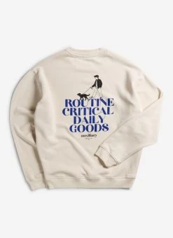 Bark And Stroll Auxiliary Sweatshirt | Cotton | Ecru